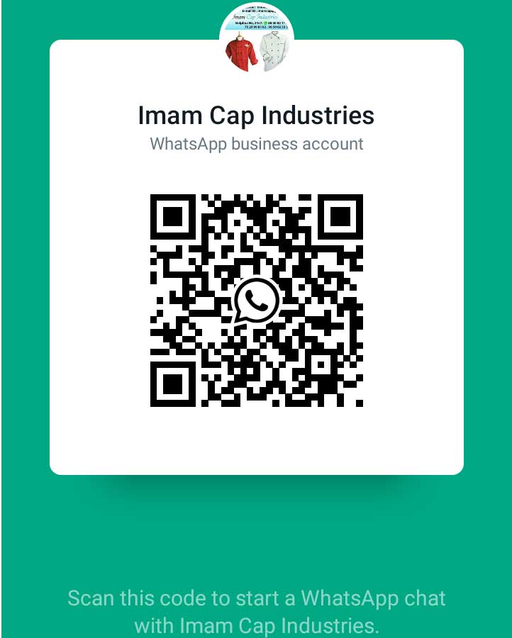 Scan this code to start a whatsapp cahat with Imam Cap Industries